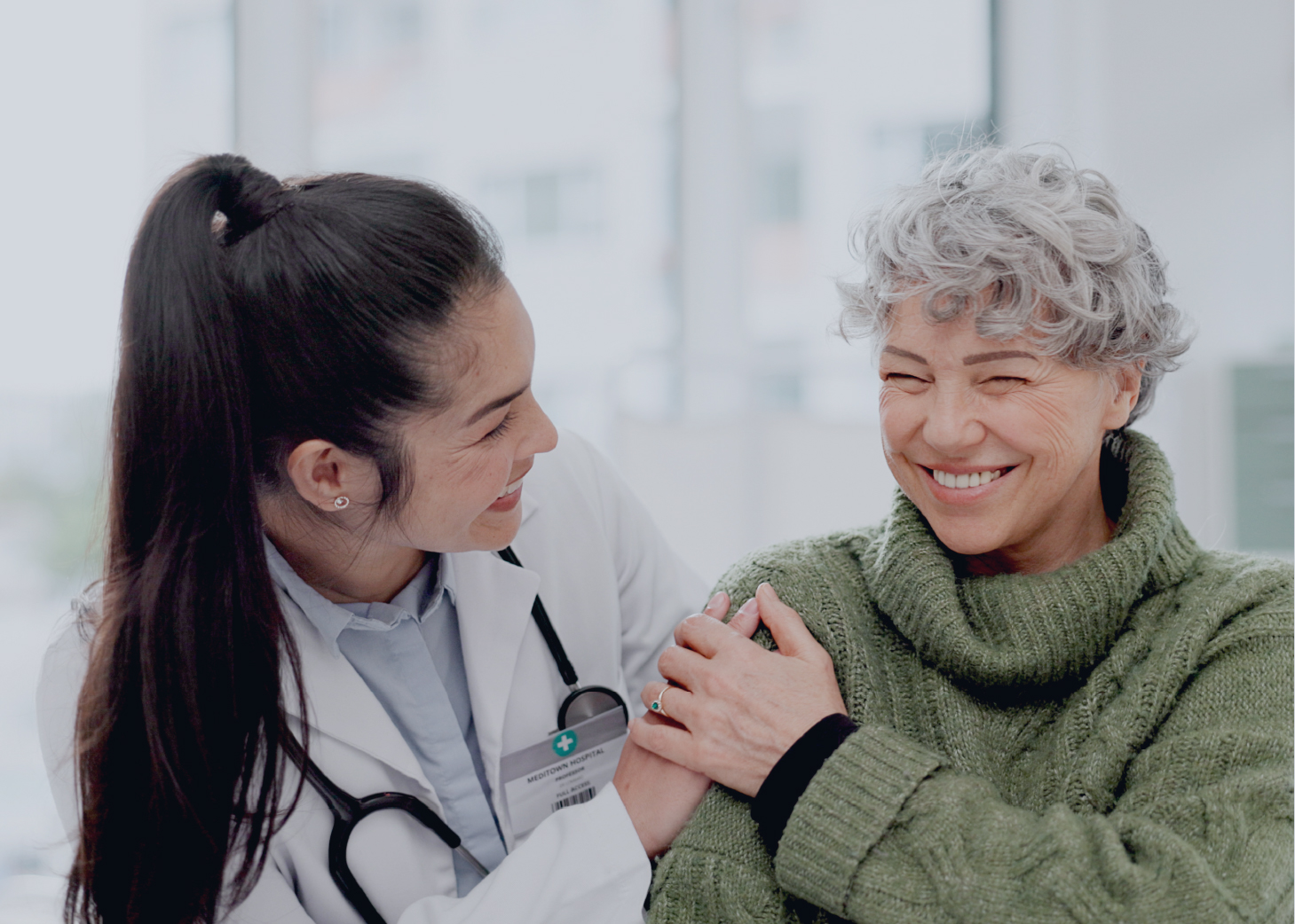 Mujer en consulta de menopausia